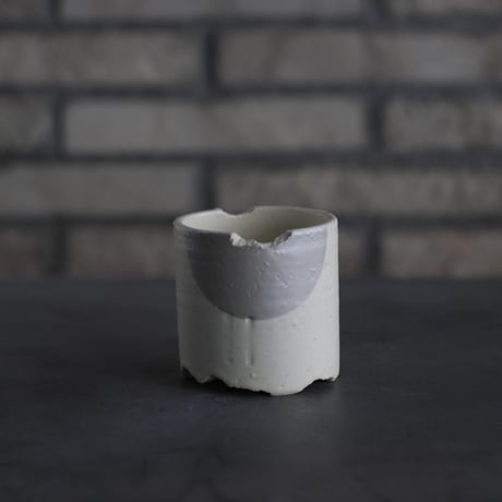 N/OH / ラン鉢  / White＋Moon / XS (2.5号)   no.215-43
