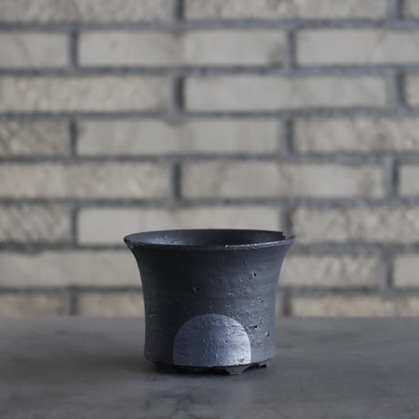 N/OH / ラン鉢 / N-Black＋Moon / SS (4号)  no.222-49
