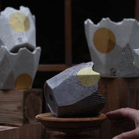 N/OH【澪標-芽の巣山別注】山ノ月グレー+ moon / S    no.1204/165
