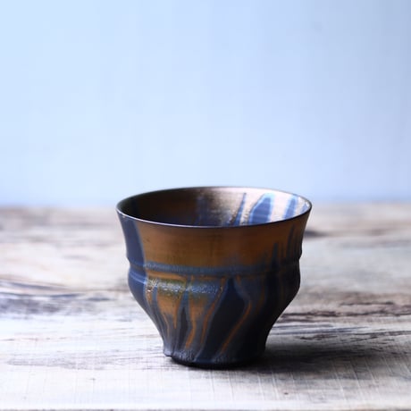 Yuta  Uchida 〝gold  glaze″   /   humanity pot       no.80223
