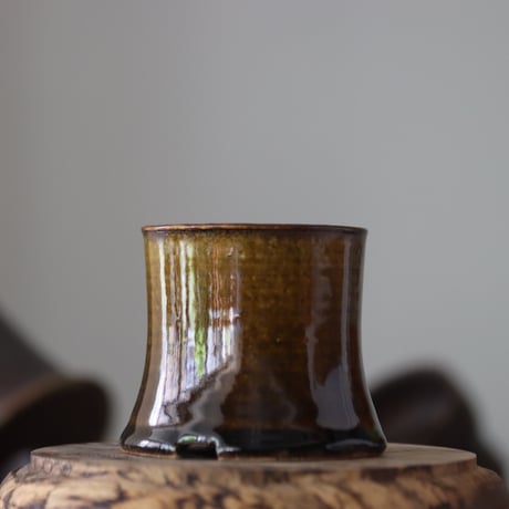 Masato Akutsu〝brown glaze″ / humanity pot    no.609-19