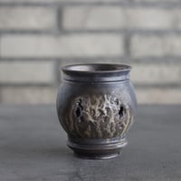 takero pot / mushikui / 炭化焼成 (2.5号)  no.531-108