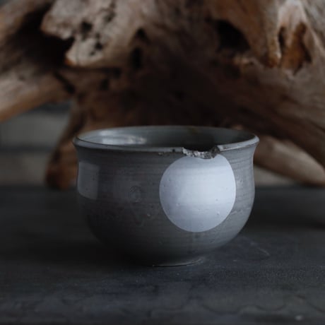 N/OH / コロ鉢 / Grey+Moon / SS (4号)  no.504-153