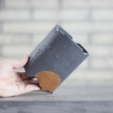 N/OH /コロ鉢 / N-black＋Moon / S (3.5号)  no.720-95