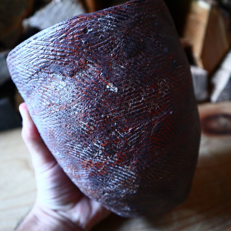 MENOSYAMA 安西桂　\"土の子\" 作家鉢 joint pot 安西桂 × 安西岳郎 親子鉢〝土の子″ デン SS n