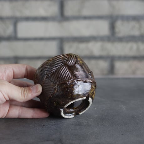 Masato Akutsu / brown glaze / humanity (2.5号)  no.517-106