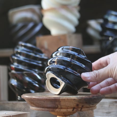 P&A ceramic ware / spiral pot 　no.108-102