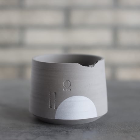 N/OH / コロ鉢 / smoky gray ＋Moon / SS (3.5号)  no.1109-283