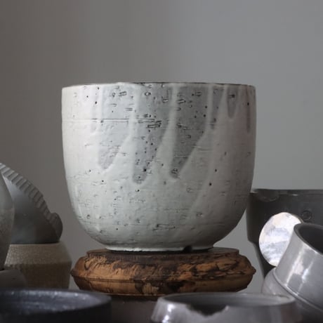 N/OH / コロ鉢 / classic gray + Moon / L   no.1027-14