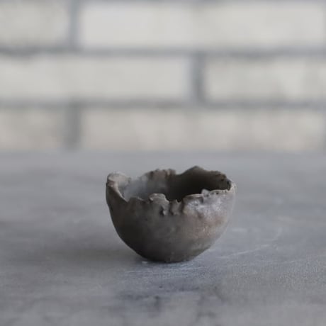 TAKERO POT / Chigiri / 炭化焼成 / マメ (2号)  no.308/18