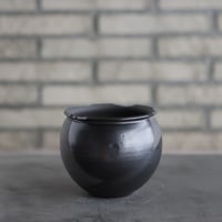 N/OH / コロ鉢-Tear Drop (ダブル) / rich black × Black / S (4.5号)  no.426-91
