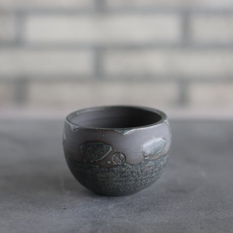 N/OH / コロ鉢-Strokes / Green × rich Black  / XS (3号)  no.503-302