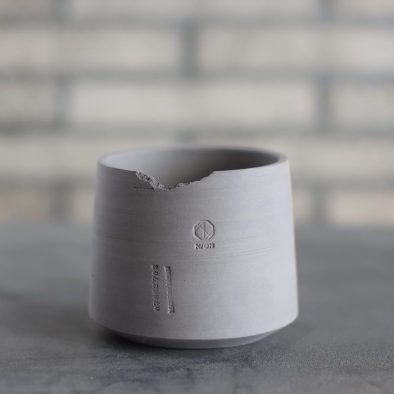 N/OH / コロ鉢 / smoky gray ＋ Line / SS (3.5号) no.