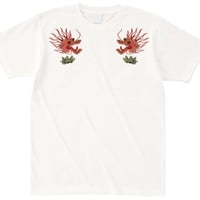 humanity×MENOSYAMA 【poorpatch T-shirt】DRAGON×AGAVE  T（WHITE）予約販売
