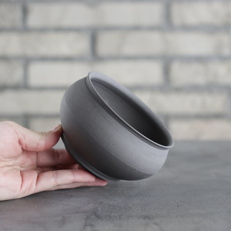takero pot / ヤキシメ クロ (4号)   no.208-39