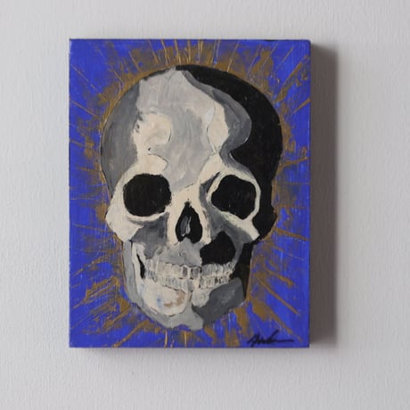 Andrew  Gemrich〝calavera″ アクリル絵画／humanity pot  no.1002C