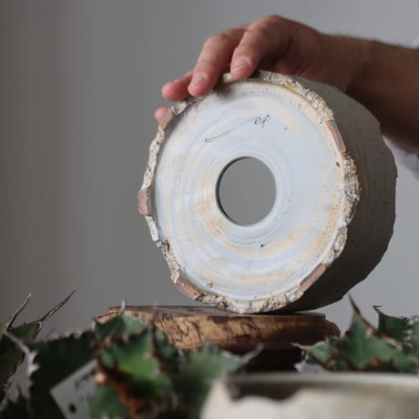 N/OH / MARBLE NOHBLE + Line / コロ鉢 / S   no.421-96