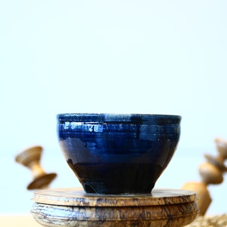 Tadao Akutsu〝瑠璃釉″ / humanity pot    no514-At5