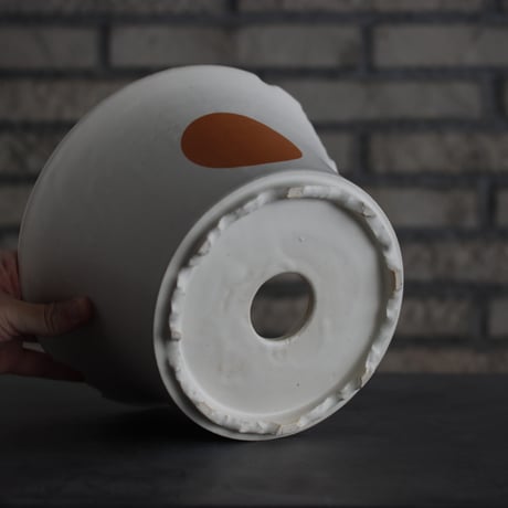 N/OH / ラン鉢  / White＋Moom / L (7.5号)   no.215-36