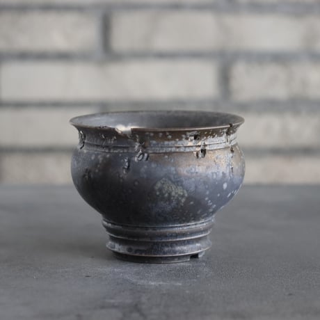 takero pot / mushikui / 炭化焼成 (3.5号)  no.531-81