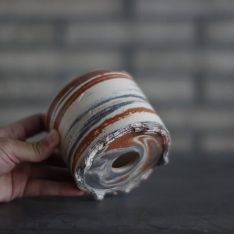 N/OH / コロ鉢 / MARBLE NOHBLE / SS (3.5号)  no.1025-15