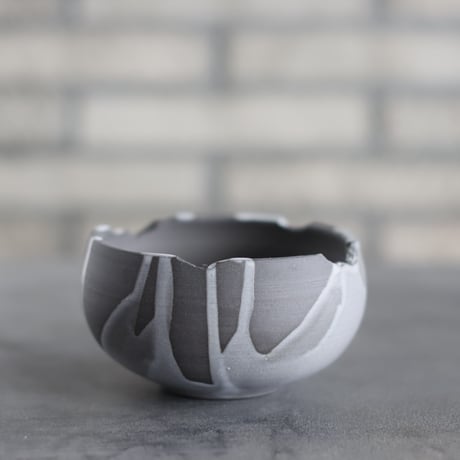 N/OH / コロ鉢 / RUNNY GRAY ＋ Moon / SS (3.5号)  no.1109-229