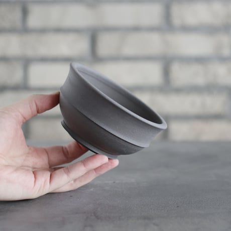 takero pot / ヤキシメ クロ (4号)   no.208-50