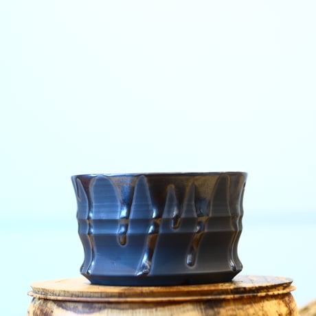 Yuta Uchida / black glaze / humanity pot    no.1231-16