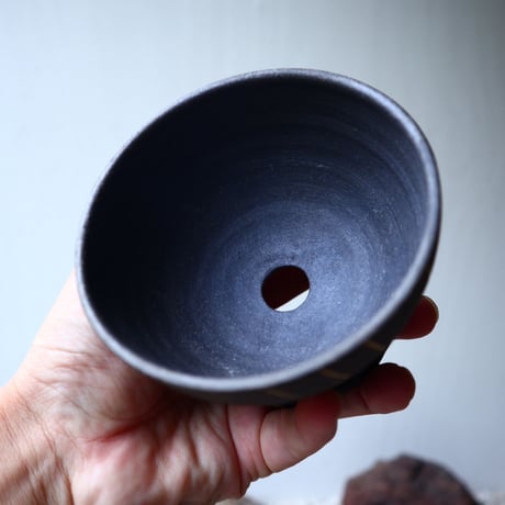 【A×T】by MENOSYAMA〝IZA〟B/W  Line  bowl S