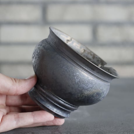 takero pot / mushikui / 炭化焼成 (3.5号)  no.531-81