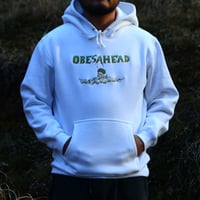 humanity×MENOSYAMA 【poorpatch parka】obesaheadスカルの山 parka （WHITE）予約販売