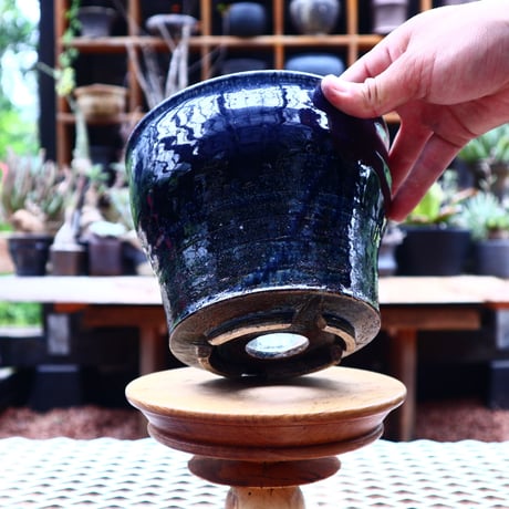 Tadao  Akutsu 〝瑠璃油″ ／ humanity pot       no.585