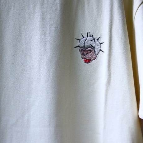 humanity×MENOSYAMA 【poorpatch T-shirt】 COPIAPE(アイボリー) 予約販売