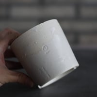 N/OH / コロ鉢-Strokes / White × White / SS (3.5号)   no.503-327