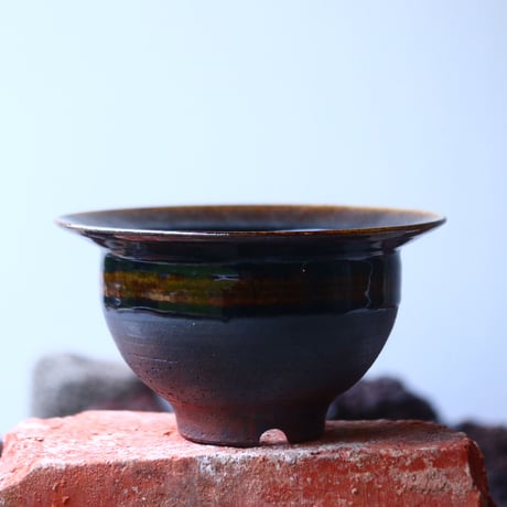 Masato  Akutsu 〝brown glaze″   /   humanity pot       no51003