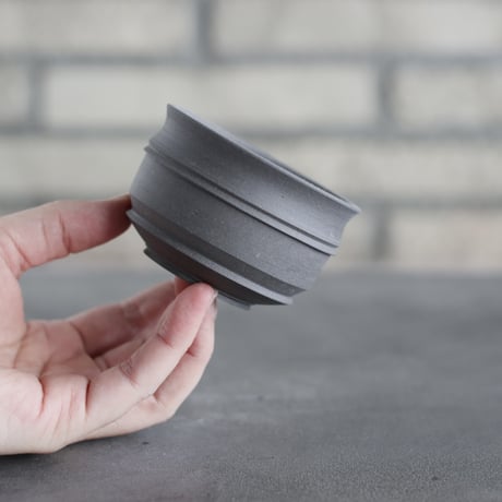 takero pot / ヤキシメ クロ (2.5号)   no.208-104