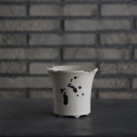 N/OH / ラン鉢 / dripping / W.呉 / SS (4号)  no.215-23