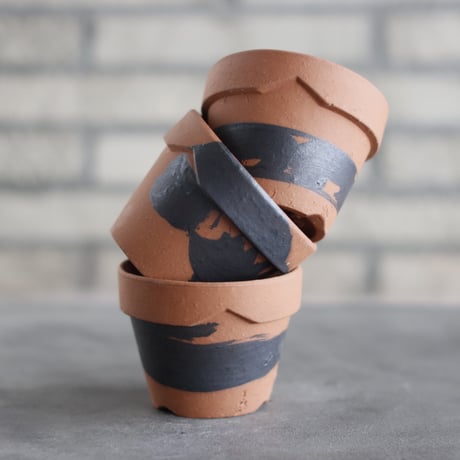 bizen pot 2.5号MID 6個セット CATEGORY 3号鉢 | 芽の巣山