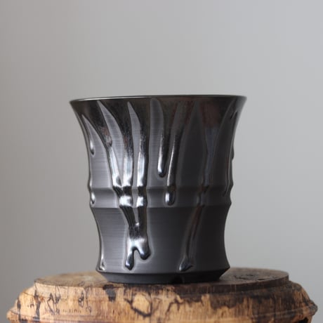 Yuta Uchida / black glaze / humanity pot     no.512-71