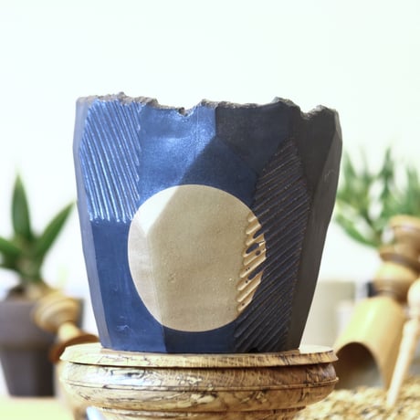 N/OH   澪標 / N-Black + gold moon / L   no.611-55