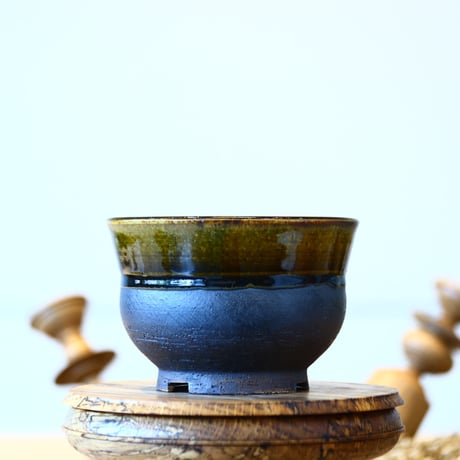Masato Akutsu〝brown glaze″ / humanity pot    no514-Am16