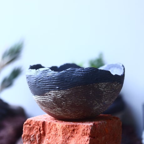 joint pot   安西桂   ×   安西岳郎   親子鉢〝土の子″ 　  no.52410