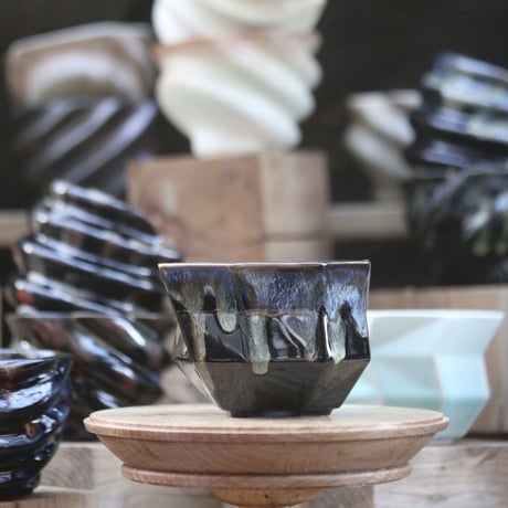 P&A ceramic ware / polygon pot 　no.108-81