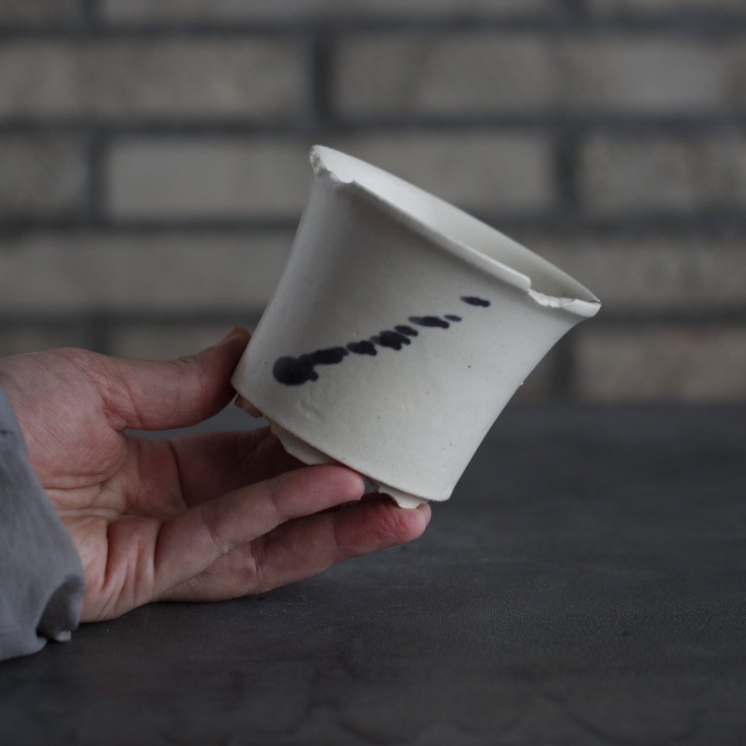 N/OH / ラン鉢 / dripping / W.呉 / XS (3号) no.215-2