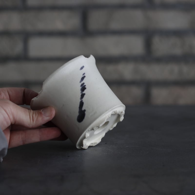 N/OH / ラン鉢 / dripping / W.呉 / XS (3号) no.215-2