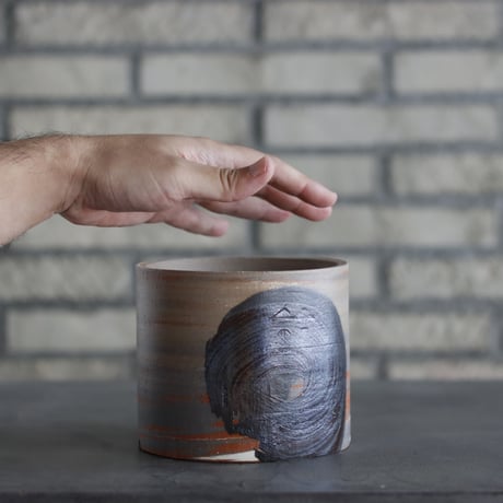N/OH / コロ鉢 / MARBLE NOHBLE + Strokes / S (4.5号)  no.1025-8