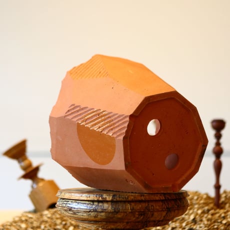 N/OH   澪標 / persimmon + moon / L    no.430-5