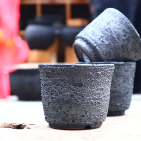 たけろうポット　安西岳郎　大鉢 Amazon.co.jp: たけろうポット 安西岳郎 クロサビ ツボ 壺