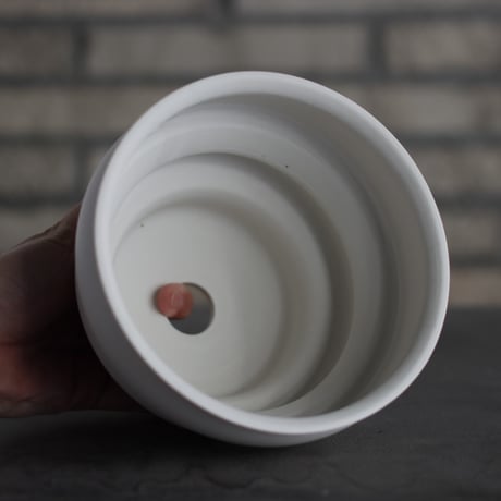 takero pot / 白 (5.5号)  no.201-1