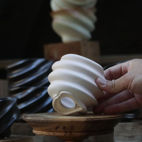 P&A ceramic ware / spiral pot 　no.108-108